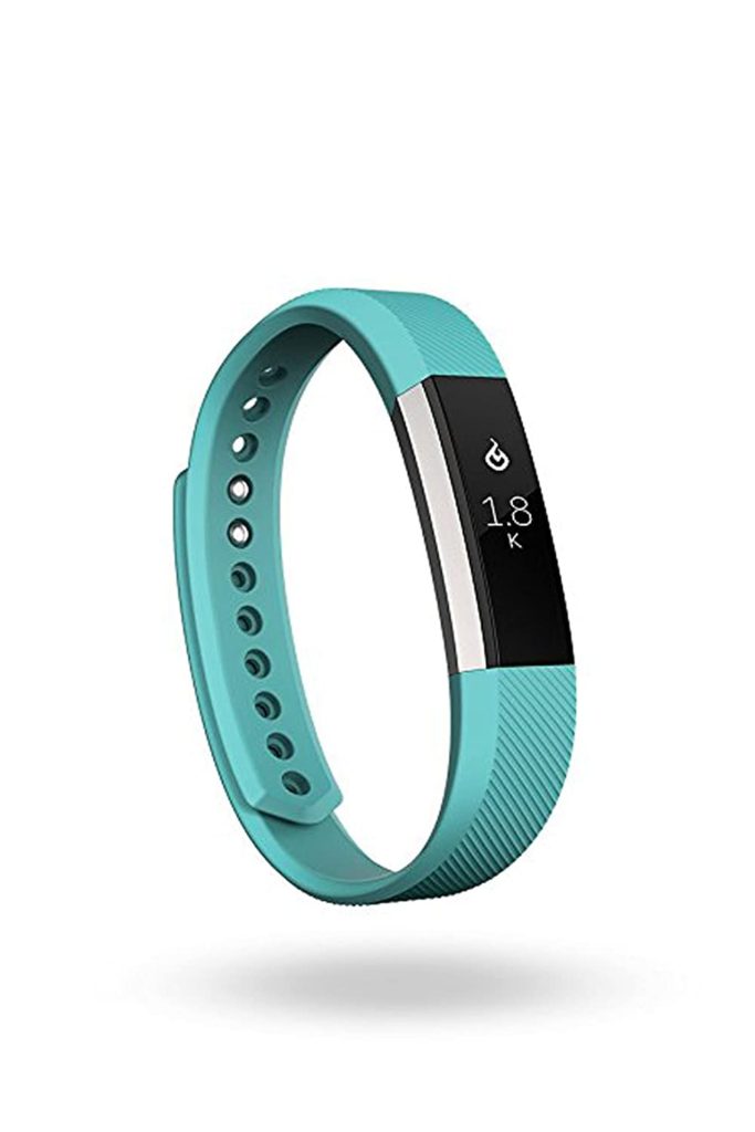 Fitbit Alta Fitness Tracker, Large (Silver/Teal)