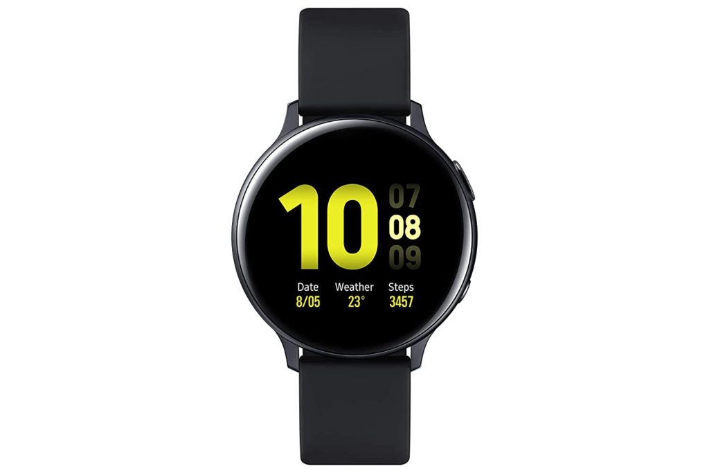 Samsung Galaxy Watch Active 2 (Bluetooth, 44 mm) - Black, Aluminium Dial, Silicon Straps