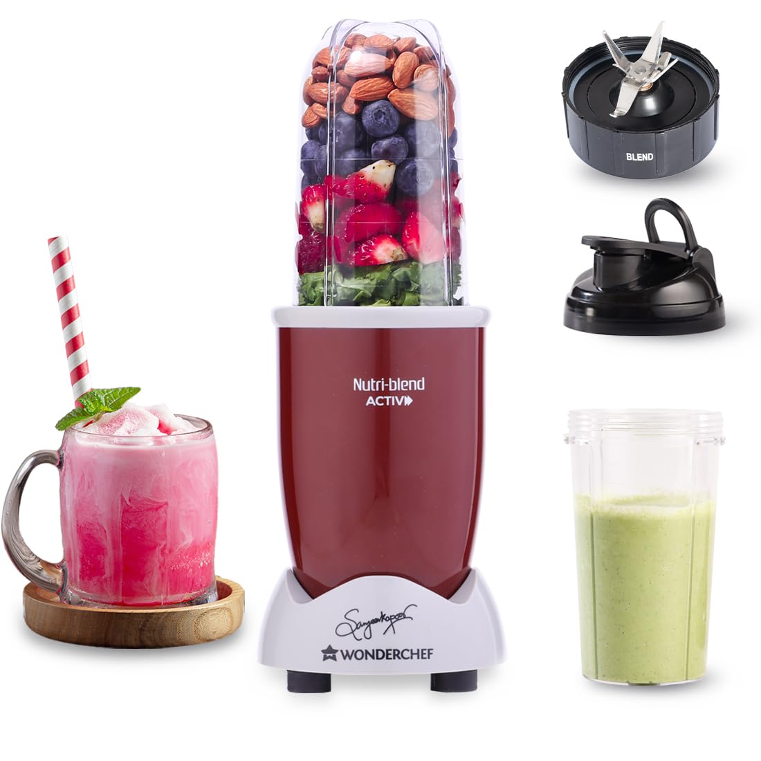 Wonderchef Nutri-blend Activ Mixer Grinder Blender, Smoothie Maker, 500W